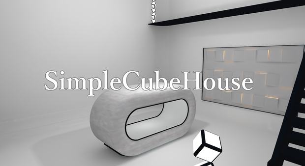 【VRChatワールド向け】SimpleCubeHouse【3Dモデル】
