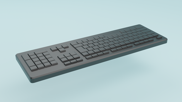 キーボード 無料3Dモデル　Keyboard Free3DModel