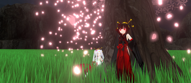 【Unity/VRChat】Dark Inaba Tsukuyo ( Effects+Avatar Animation (SDK3.0)+OnRelease ))