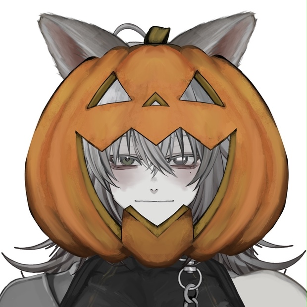 ハロウィン素材！VTuber向けかぼちゃの被り物🎃