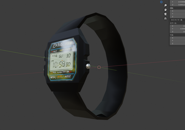 【無料】CASIOっぽい時計Ｆ９１