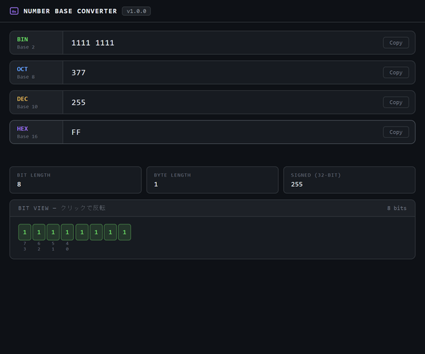 Number Base Converter