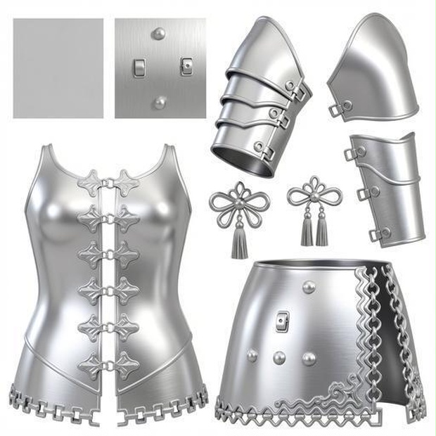金属素材｜シルバーカラー｜metal｜M0436