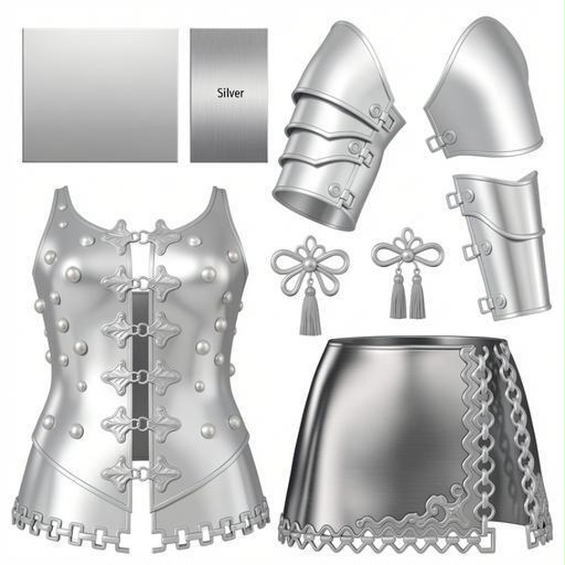 金属素材｜シルバーカラー｜metal｜M0441