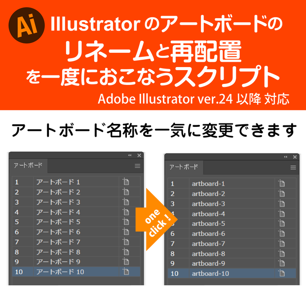 AdobeIllustrator用アートボード一括名称変更スクリプト