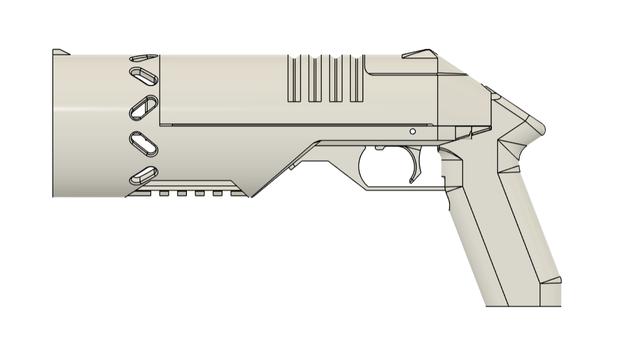 3Dプリント用データ：風船空気砲・Bathynomus blaster