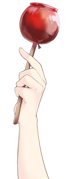 素材_りんご飴