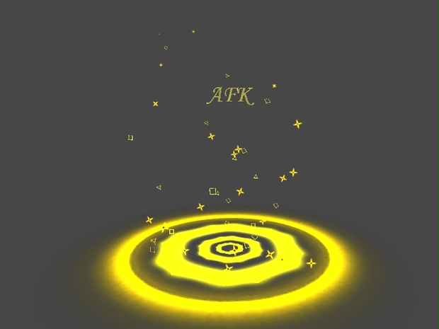 [Vrchat/Unity] Yellow Particle AFK - yukiseno - BOOTH