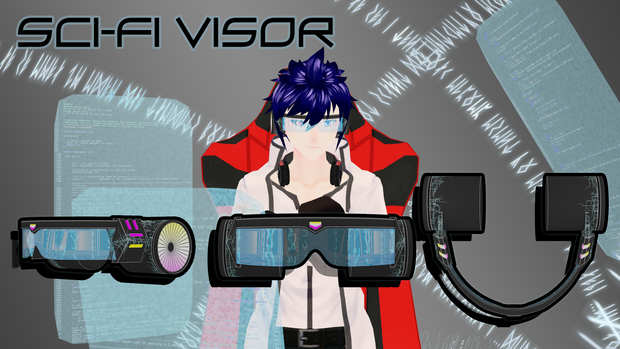 [VRM/Unity] Sci-Fi Visor