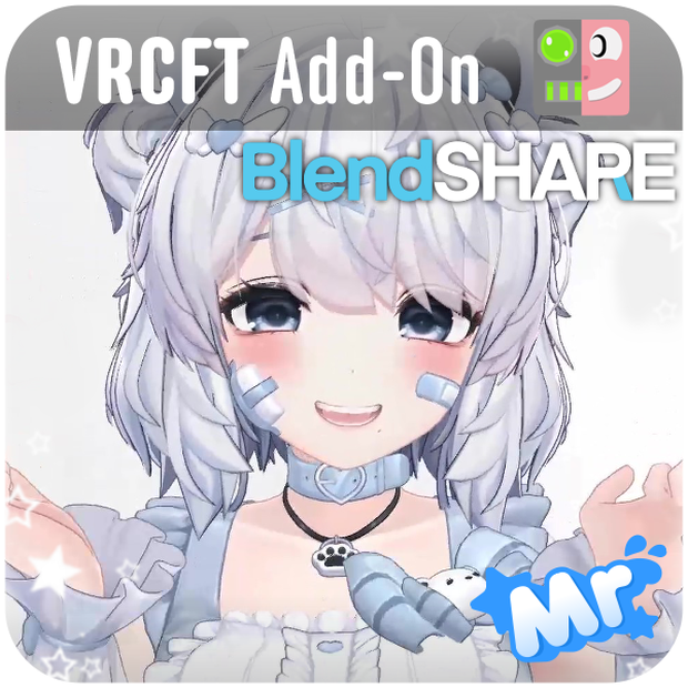 「クマリ」 (Kumaly) VRCFT (Face Tracking/フェイストラッキング) Add-On