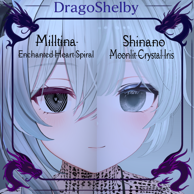 🌑໑Enchanted Heart Spiral & Moonlit Crystal Iris Texture Pack Eyes / エンチャンテッドハートスパイラル＆ムーンリットクリスタルアイリステクスチャーパックアイズ໑🌑
