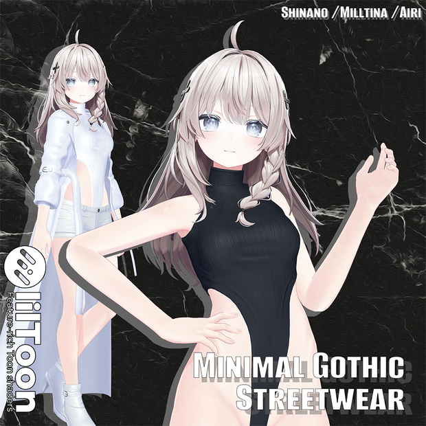 Minimal Godthic Streetwear 『3アバター対応』