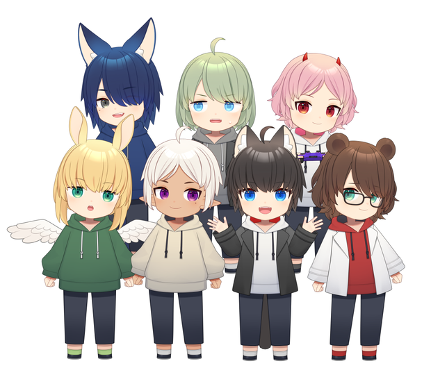【VTubeStudio用】カスタムちび男子
