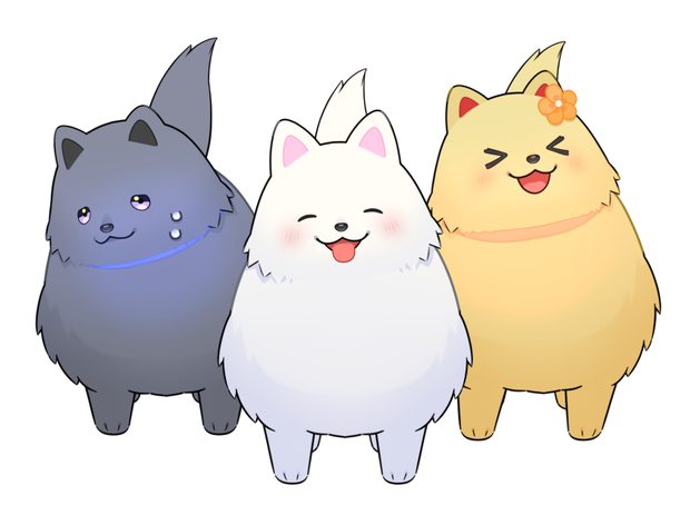 【Live2D】光る首輪をつけた犬【VTubeStudio用】