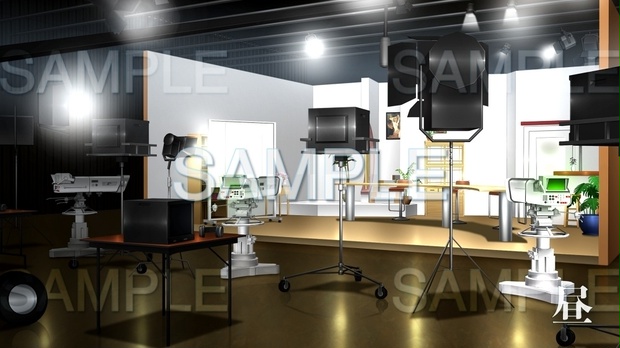 背景素材 Tvスタジオ 撮影スタジオ アイドル編part01 Twidol010 背景専門店みにくる Booth