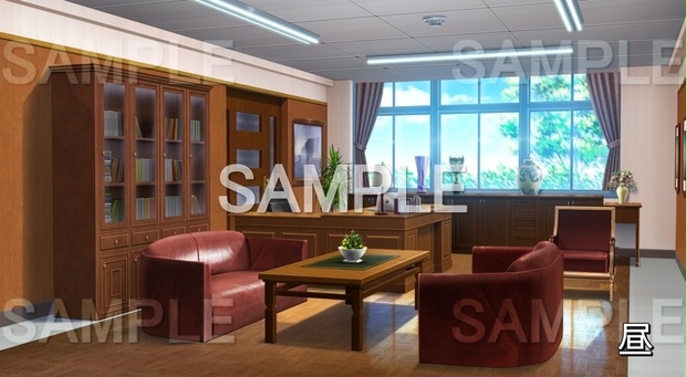 背景素材 校長室 執務室 学園編part12 Bg14 D A 背景専門店みにくる Booth