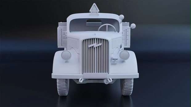 1/32　WWIIドイツ　オペル・ブリッツ　トラック　3Dプリンター用データ