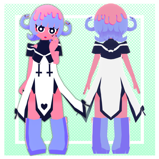 3Dモデル　medudu（VRC VRM対応）