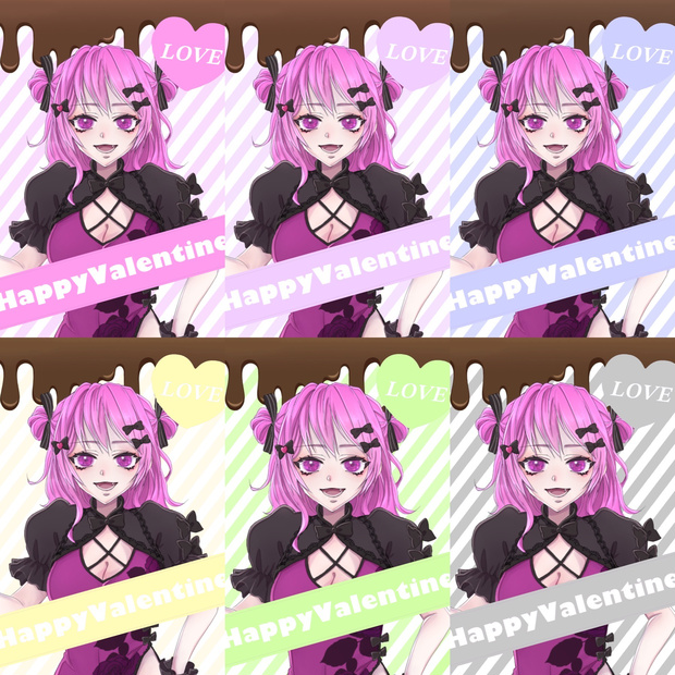 バレンタイン素材 VTuber