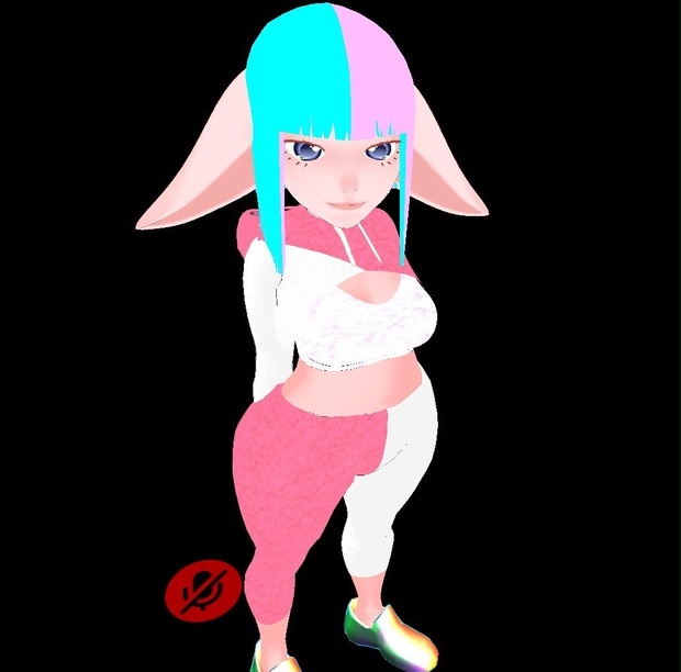 【3Dモデル VRChat】Sporty Goblin Woman "Jellybean" Avatar プチ ゴブリン  