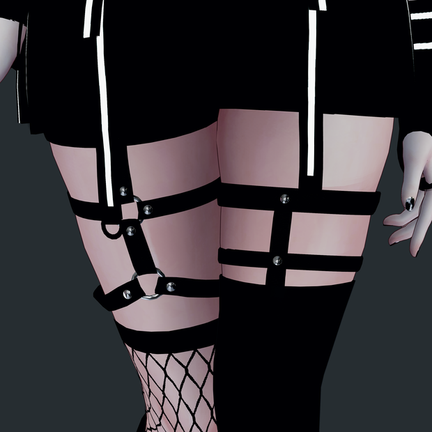 〔3Dモデル〕GarterBelt for Kikyo〔-Silence-〕