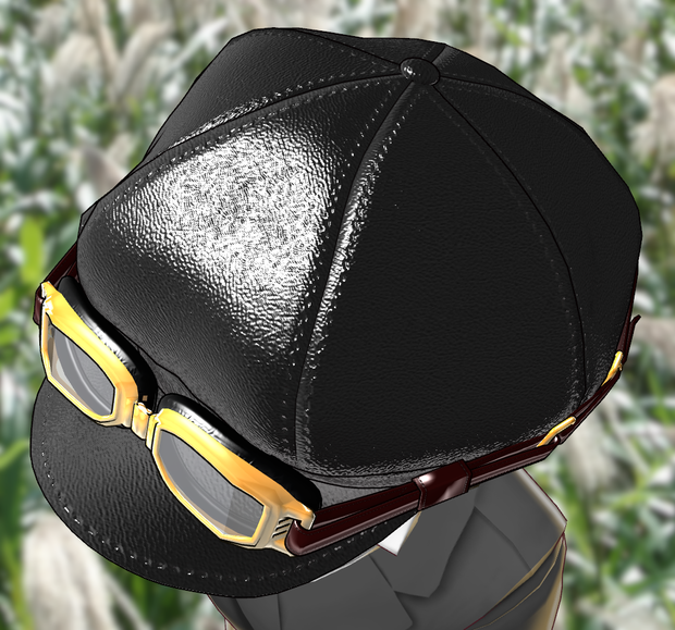 [FBX]レザーキャスケット&専用ゴーグル（leather casquette & goggles）4色8種+1