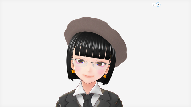 [FBX] ベレー（二枚はぎ・羊毛フェルト・斜め）