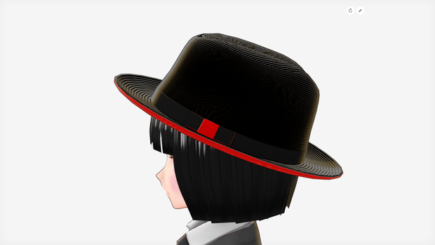 [FBX] サマーフェドラハット（裏赤）10色🪙