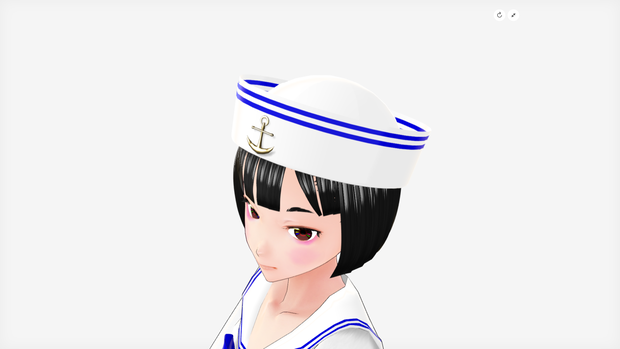 [FBX] セーラー帽（ゴブハット／錨）🪙