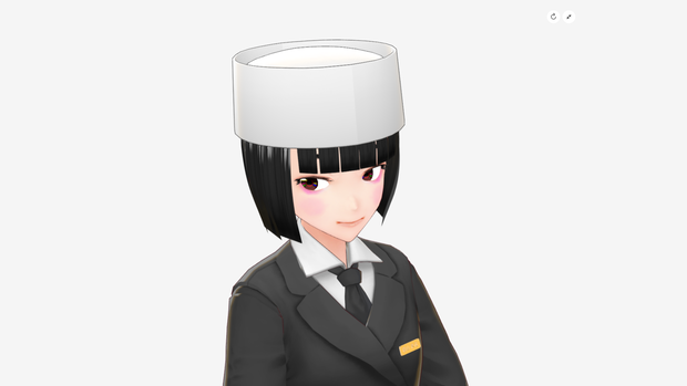 [FBX] コック帽（和帽）／4色