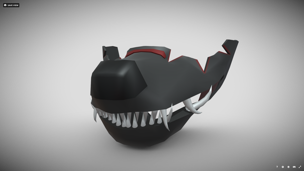 [FBX] 装甲戦闘マスク（狼牙）
