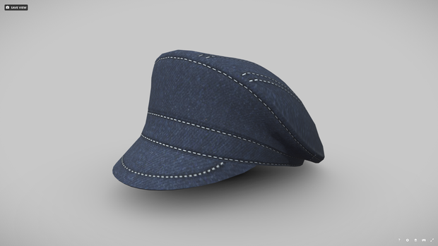 [FBX] ミリタリースタイルキャップ（デニム）