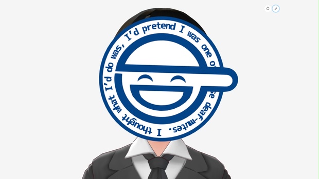 笑のイラスト FBX] [無料+] 笑い男マーク（The Laughing Man） - RX Factory