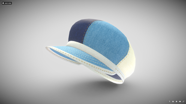 [FBX] カッポエッロ・ベーカー(Cappello baker)／デニム・パッチワーク