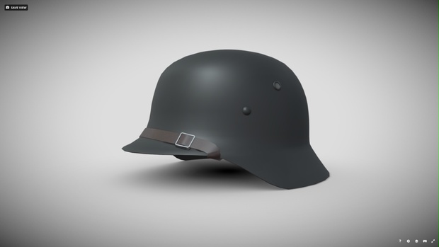 シュタールヘルム ドイツ国防軍 ドイツ国防軍 M35タイプ・プラ製ヘルメット (サムズミリタリ屋製