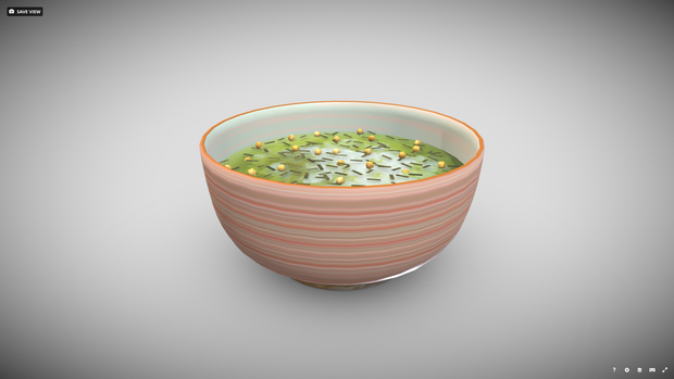 [FBX|GLB] ぶぶ漬け（お茶漬け）🪙