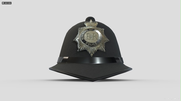 FBX] カストディアンヘルメット（英：民間特殊警察部隊）🪙 - RX
