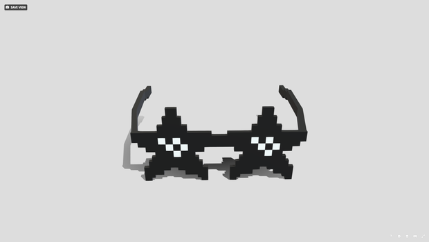 [FBX] [無料+] 8bitサングラス(スター)🪙