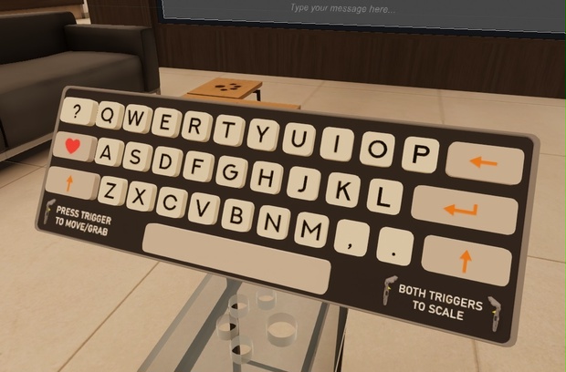 VR Keyboard for VRChat Worlds + UNU Chat [SDK3]