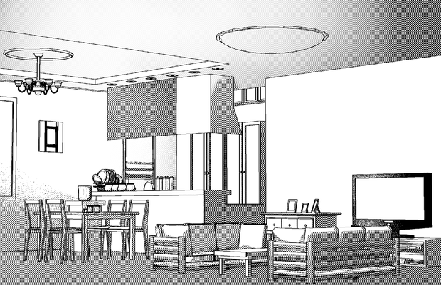 A3！談話室クリスタ3Dデータ
