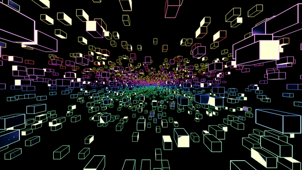 Rainbow Cube Tunnel