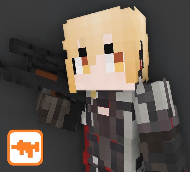 ライフル　銃　コスプレ　マイクラ　武器　白黒　国内60cm【残3】 銃剣 マシンガン ライフル コスプレ マインクラフト 60cm黄