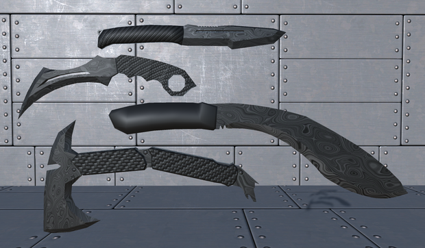 【INGY Knives vol.1】fbxモデル