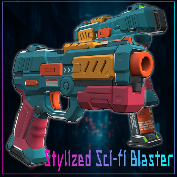 【MA対応】Stylized Sci-fi Blaster