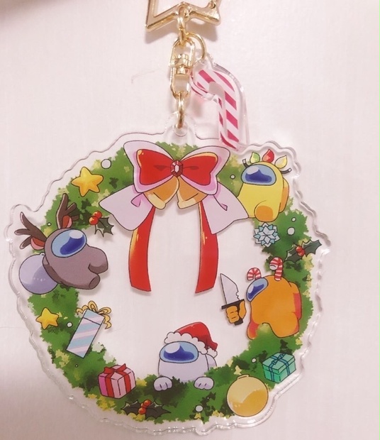 Amongusクリスマス アクリルキーホルダー Miinashop Booth