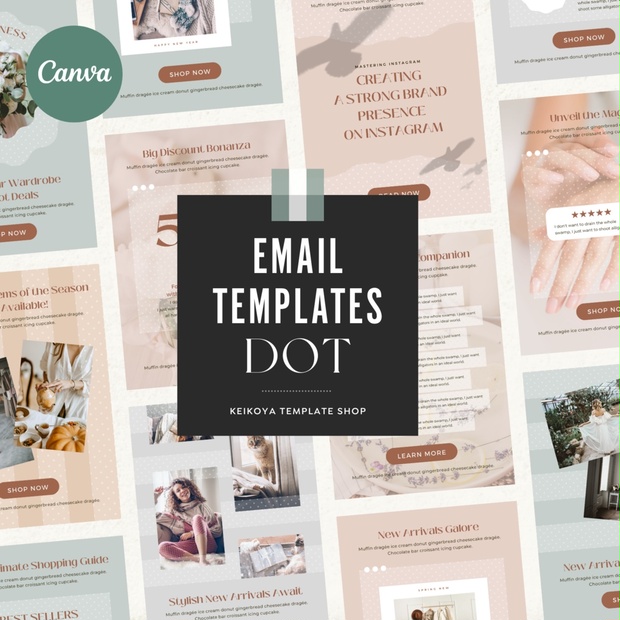 Canva Email Templates Dot Keikoya Canva Template Shop BOOTH