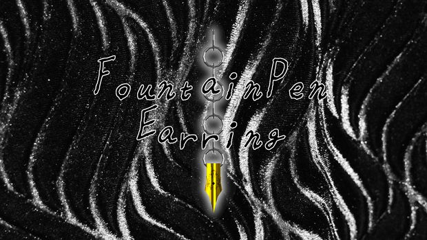 【FREE】FountainPenEarring【VRChat】