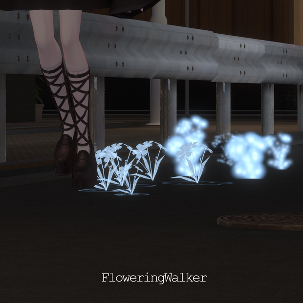 【歩行パーティクル/3D装飾品】FloweringWalker【VRChat】