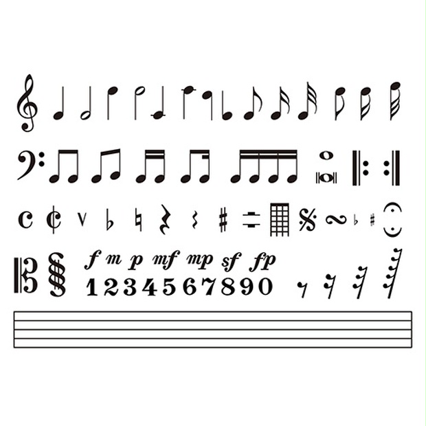 音符 楽譜 音楽記号 - 素材の王様 - BOOTH