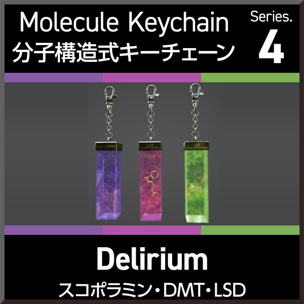 Molecule Keychain Series.4 Delirium